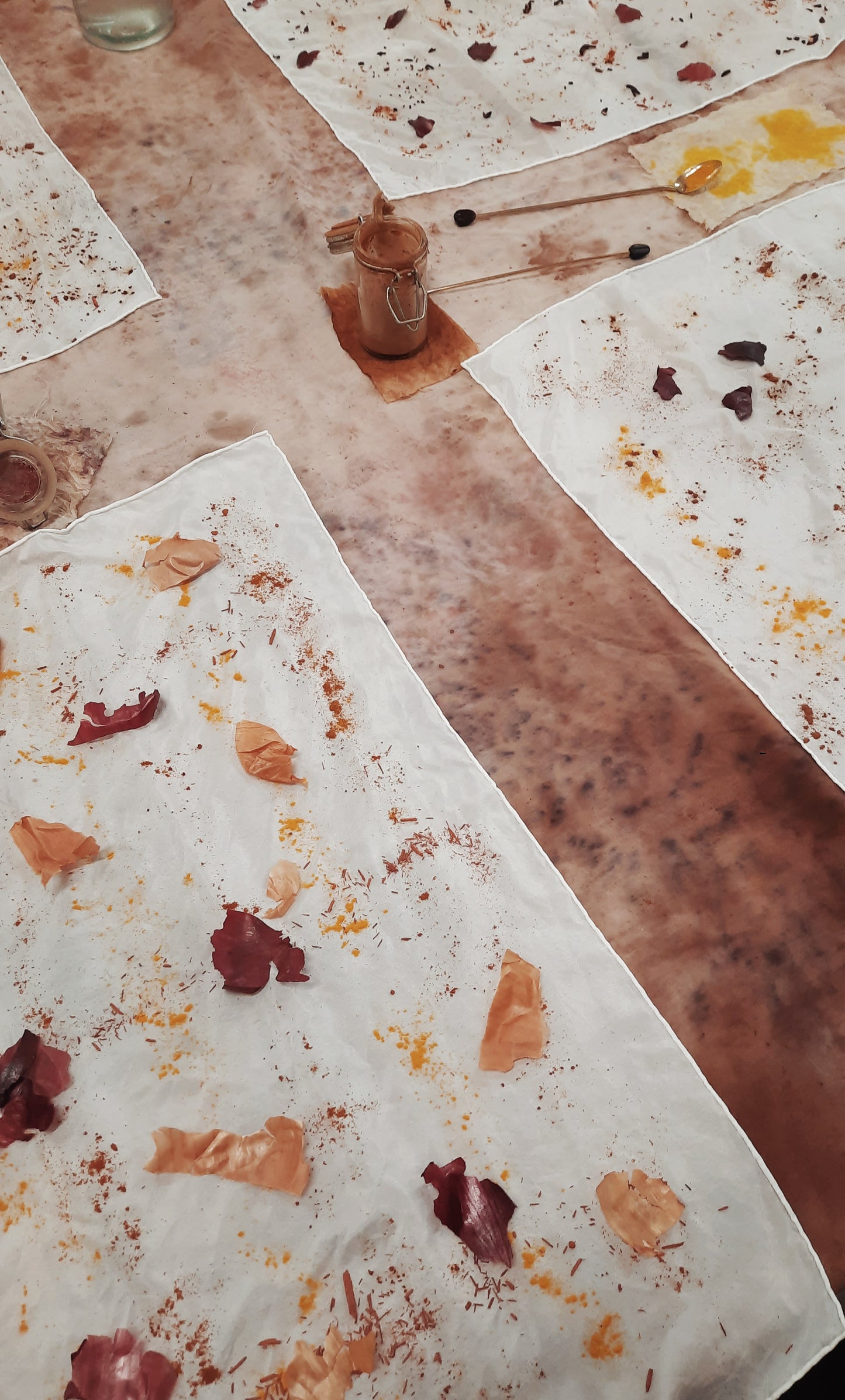Atelier teinture végétale Carré de soie