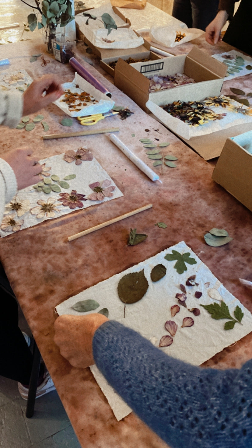 Atelier teinture végétale impressions végétale